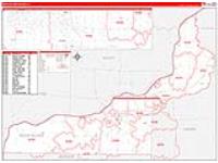 Rock Island, Il Carrier Route Wall Map